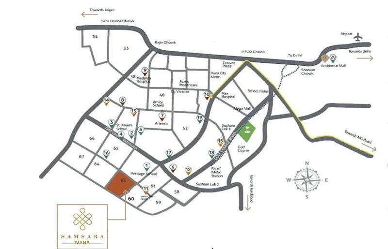 Map showing location